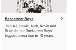 London O2 Arena Events Shows Back Street Boys